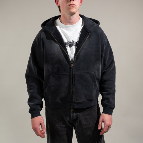 Blood Goddess Faded Zip Hoodie